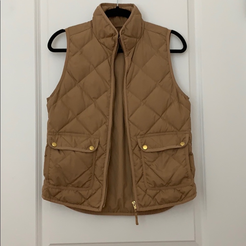 JCrew Camel Vest